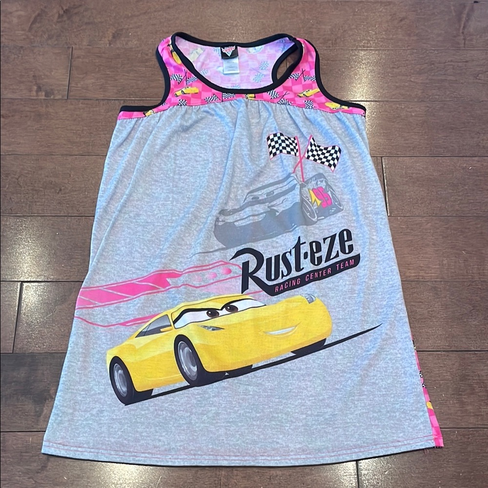 Kids Gray and Pink Cars Nightgown
